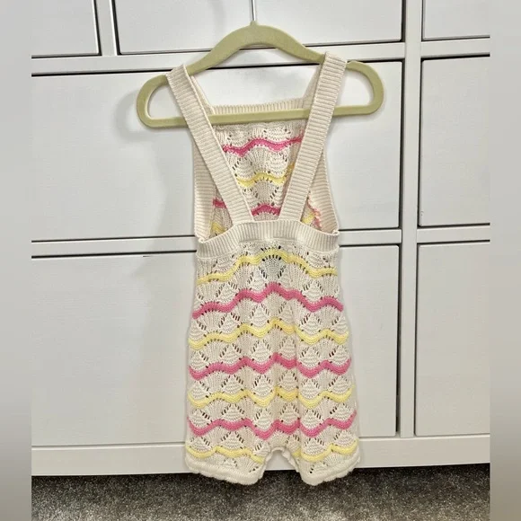 Old Navy Baby Girls’ Knit Romper Multi-Color 12-18 Months - Picture 2 of 3
